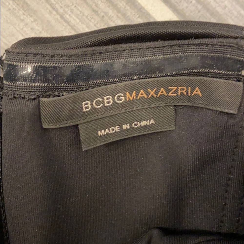 BCBGMAXAZRIA Strapless Black Cocktail Dress Size 6 - Picture 4 of 6